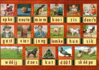 Leesplank in streektaal